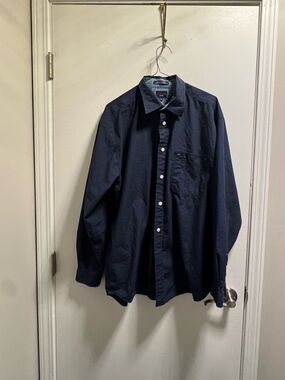 *Tommy Hilfiger Dark Navy Button-Down Long Sleeve Shirt